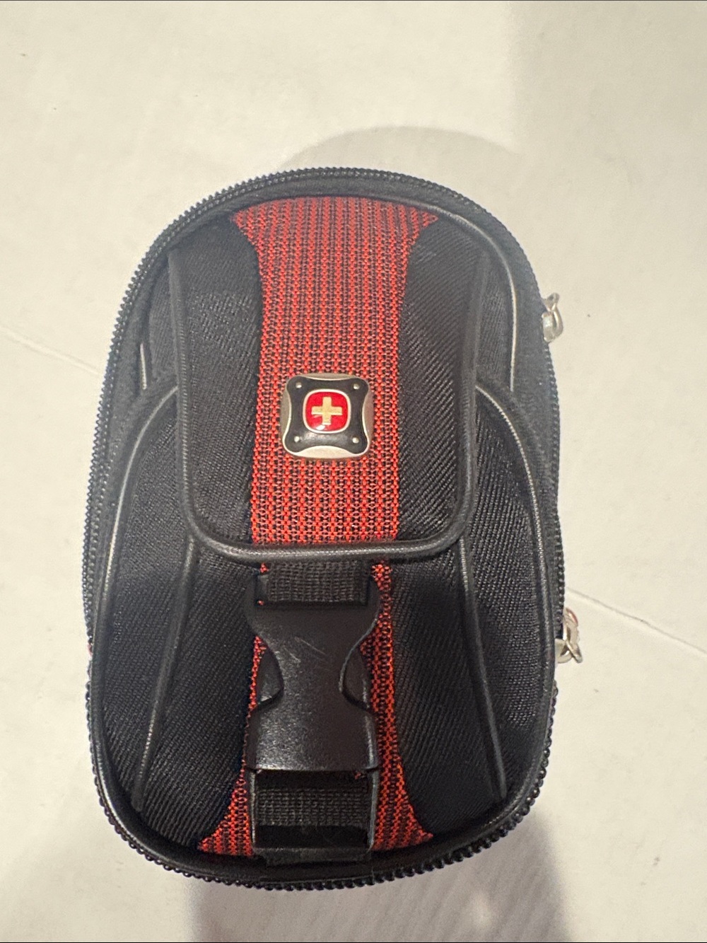 Swiss Style Black & Red Compact Men's belt Carry Pouch